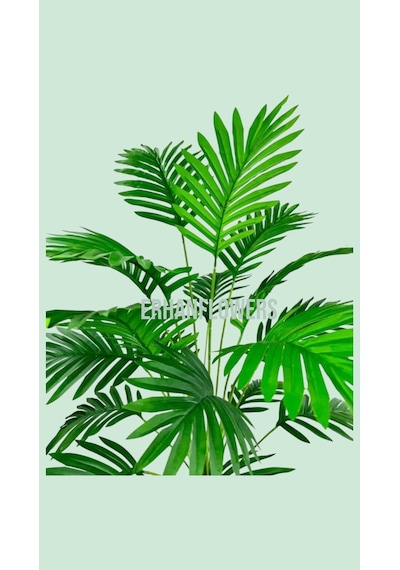 Yapay 18 Dallı Areka Ağacı 80 Cm Palmiye 1.kalite Islak Doku Yeşil