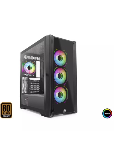 Mofan Mf2902b Pc Gaming Kasa 360 Seri 80+ 850w Power Supply 4xfan - Siyah