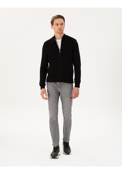 Pierre Cardin Erkek Siyah Hırka Triko 50300508-vr046 Siyah