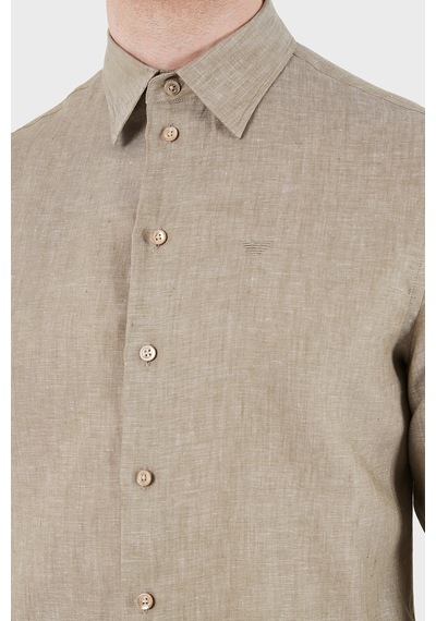 Emporio Armani Erkek Gömlek Em000099 Te10157 O1002 Haki