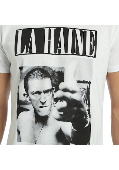 Bant Giyim - La Haine Film Beyaz Erkek T-Shirt Tişört