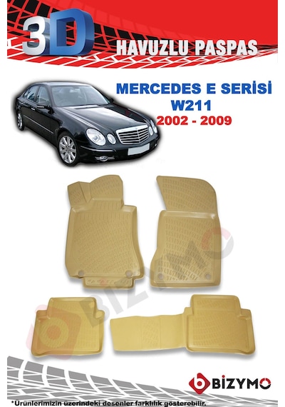 Mercedes E Serisi W211 Sedan 2002-2009 3D Bej Paspas Takımı Bizym