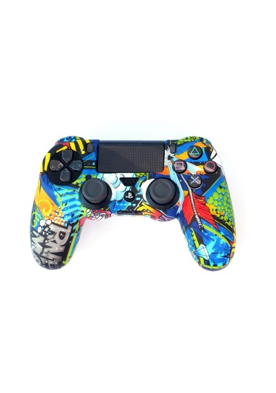 Playstation 4 Desenli Kol Koruyucu Silikon Kılıf 3p4