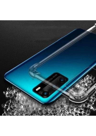 Huawei P40 Kılıf Şeffaf Nitro Anti Shock Kapak Renksiz