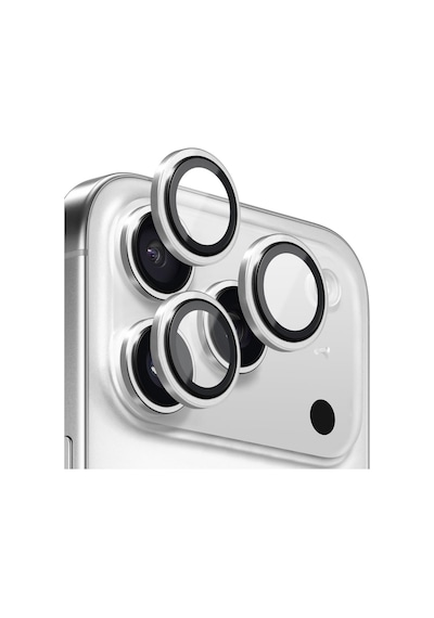 Apple İphone 17 Pro Tekli Kamera Lens Koruma Camı Gümüş İphone 17 Pro İle Uyumlu Ekran Koruyucu - Gümüş