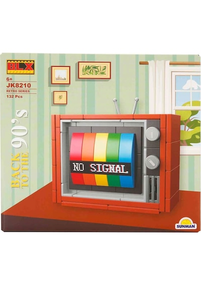 Oyuncak Renkli Televizyon Yapım Seti Blx 1988 Nostaljik Tasarım, Eğitici Yap-boz Oyuncağı