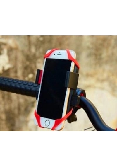 Mey İthalat Lastik Destekli Standlı Bisiklet Telefon Tutucu Çok Renkli