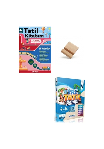 Tudem 4'ten 5'e Tatil Kitabı Ve Yanıt Yaz Tatil Kampı + Telefon Standı