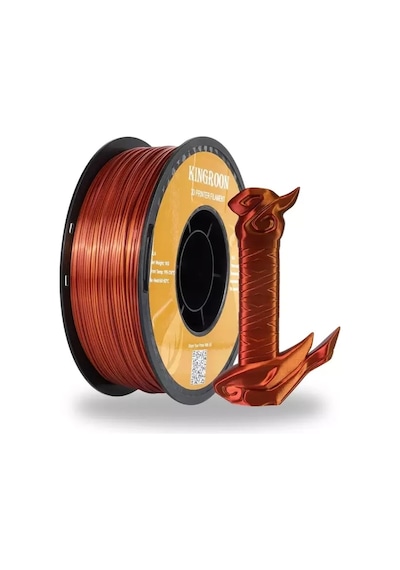 Kingroon Çift Renk Altın - Bakır Pla Silk Filament 1.75 Mm 1000gr