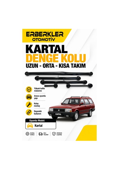 Kartal Denge Kolu Uzun Orta Kısa Takım Tofaş Arka Denge Kolu Kartal'a Özel - Erb685