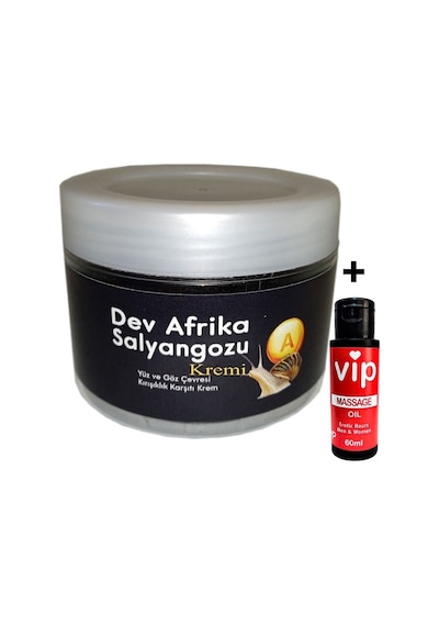 Giant Dev Afrikasalyangozu Kremi Yaşlanmakarşıtı 100ml + Vip Erotikmasaj Yağı 60 Ml