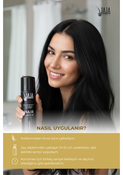 Siyah Black Dip Kapatıcı & Dolgunlaştırıcı Saç Spreyi 150 Ml
