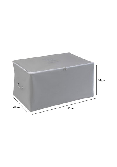 Serstil Orta Boy Baskı Detaylı Antrasit Hurç 63 X 40 X 34 Cm Gri
