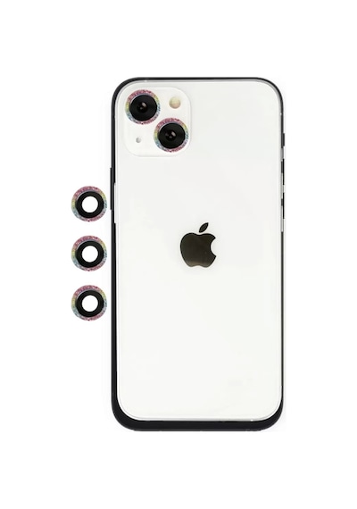 Apple İphone 14 Shine Kamera Lens - Rainbow