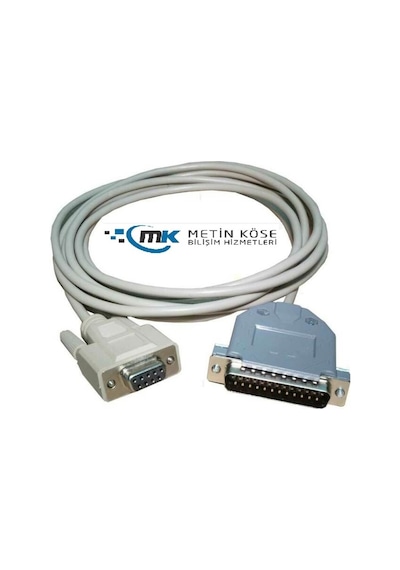 Seri Yazici Kablosu Rs232 9Pin Dişi 25Pin Erkek Tüm Seri Epson