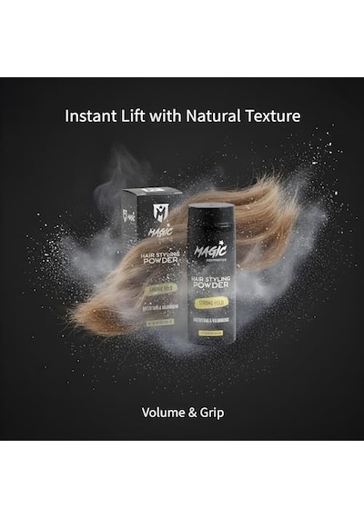 Saç Şekillendirici Toz Wax 20gr - Şekillendirici Saç Pudrası, Mat Görünüm, Görünmez Doku, Anında Hacım Veric