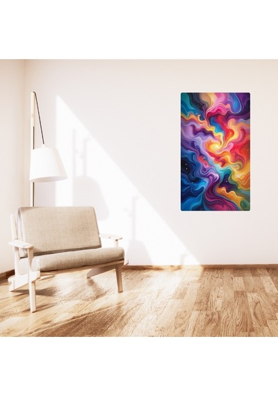 Bohem Tablo Aura Spiritüel, Canlı Renkler, Soyut Bohem Duvar Sanatı Çerçevesiz Poster