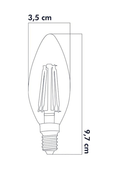 Heka Rustik Led Ampul 6w 3000k E14 Gün Işığı Erd-92