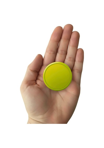 Sarı Çocuk Odası Mobilya Kulbu - 55 MM - Abs Plastik Tekli Düğme Dolap ve Çekmece Kulpu Sarı