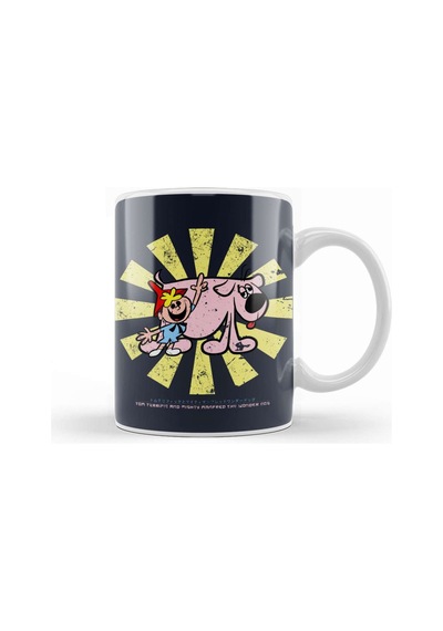 Tom Terrific And Mighty Manfred The Wonder Dog Retro Japanese Kupa Bardak Porselen Karışık
