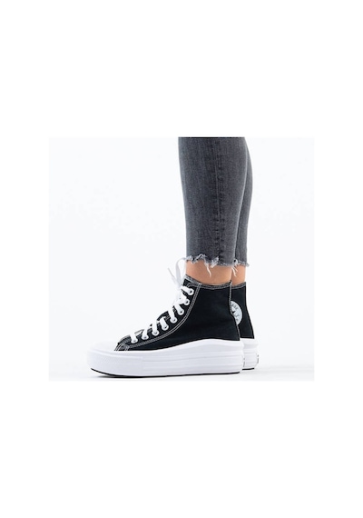 Converse Ctas Move Hi Kadın Günlük Ayakkabı 568497C Siyah-Siyah-36