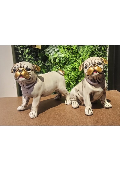 2'li Pug Köpek Biblosu