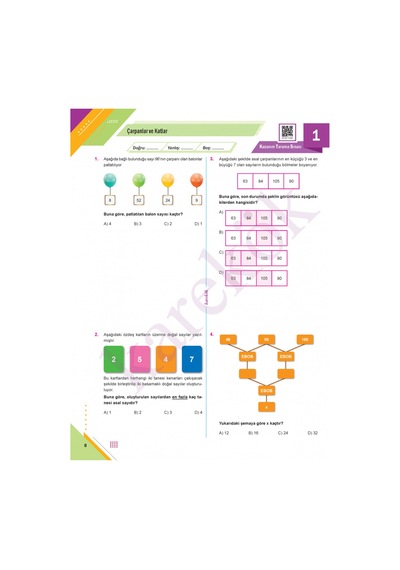 Karekök Müfredat Her Kazanımdan Bir Soru Lgs Matematik