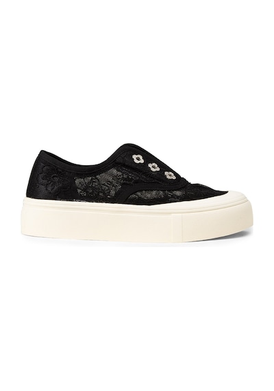 Deery Kadın Dantel Detaylı Siyah Sneaker Ayakkabı - K0523zsyhc01 Siyah