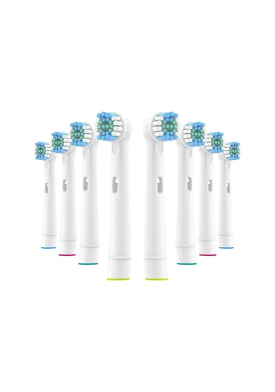 Lovyco Cross Action 8'li Oral-B Uyumlu Dış Fırçası Yedek Başlığı