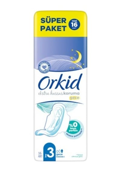 16 Adet Uzun Extra Hassas Hijyenik Ped, Konforlu Kullanım