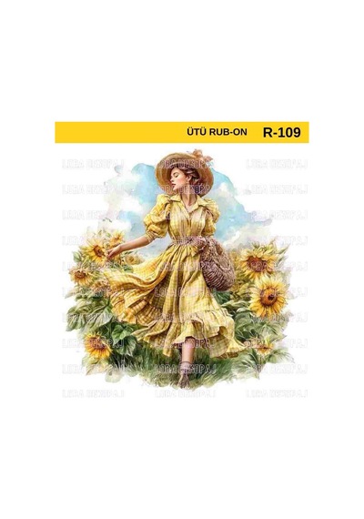 Ütü İle Rub On Transfer Kağıdı R-109 30x30 Cm