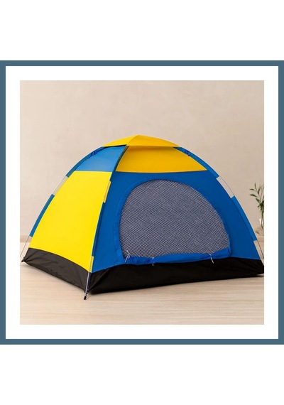 Bezos 4-5 Kişilik Toz Geçirmez Kamp Çadırı 200x200x135 Cm Agc Çok Renkli