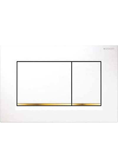 Geberit Sigma30 115.883.kk.1 Çift Basmalı Beyaz/altın/beyaz Altın