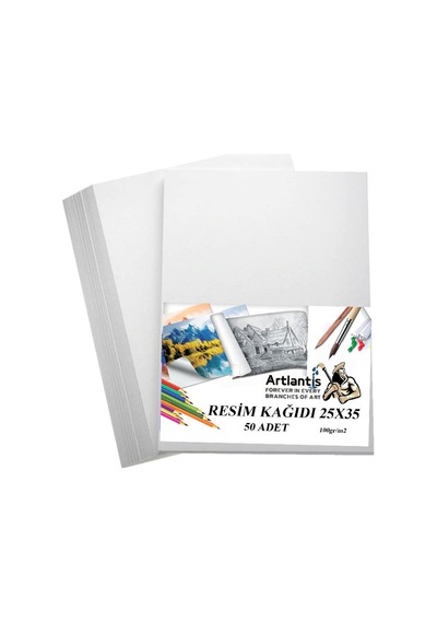 Resim Kağıdı 25x35 50 Li 100 gr 1 Paket 25*35 Resim Kartonu