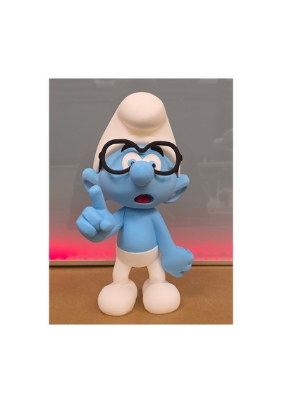 Gözlüklü Şirin Figür 20cm-3d Baskı-kolleksiyonluk Biblo