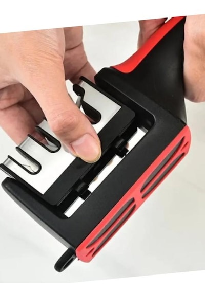 4 Aşamalı Profesyonel Bıçak Bileyici Kaymaz Tabanlı, Ergonomik Tutuş, Keskinleştirici Aparat