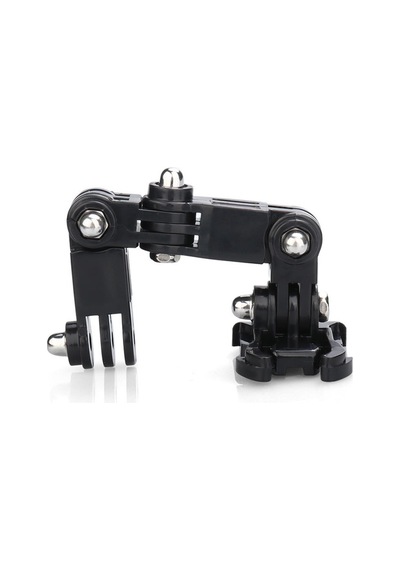 Gplus Gp15 Aksiyon Kamera Uyumlu 4 Yollu 13 Cm Hızlı Tak Uzatma Aparatlı Motor Kask Bağlantı Seti Siyah