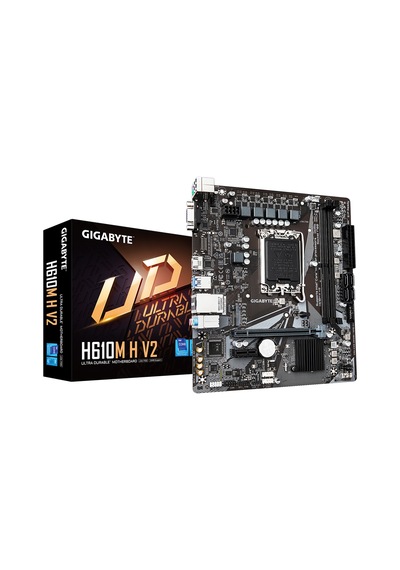 Gıgabyte H610m H V2, Rev.1.0, 2xddr5, M.2, D-sub, Hdmı, 12-13.14.nesil, Lga1700 Soket, Anakart