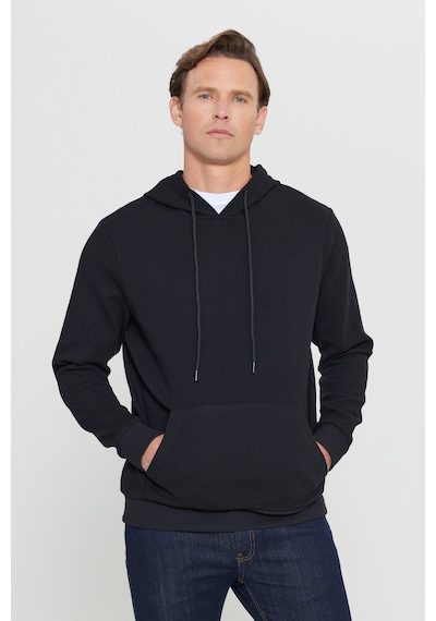 Ac&Co / Altınyıldız Classics Erkek Sıyah Standart Fit Normal Kesim Kapüşonlu Ottoman Desenli Cepli Sweatshirt Sıyah Siyah Ac&Co / Altınyıldız Classics Erkek Sıyah Standart Fit Normal Kesim Kapüşonlu Ottoman Desenli Cepli Sweatshirt Sıyah Siyah