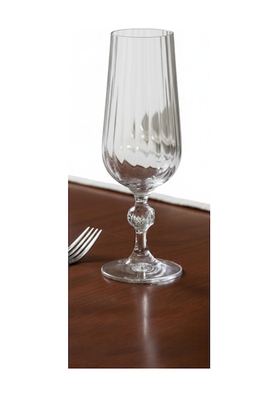 Kristal Optikli 180ml Kahve Yanı Su Bardağı Beyaz
