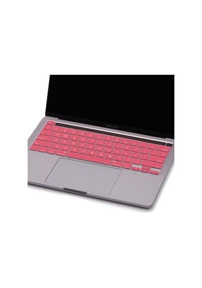 Apple Uyumlu MacBook Pro Klavye Koruyucu M1-m2 13inç Us-abd İngilizce Touchbarlı A2338 A2289 A2251 A2141 Pembe