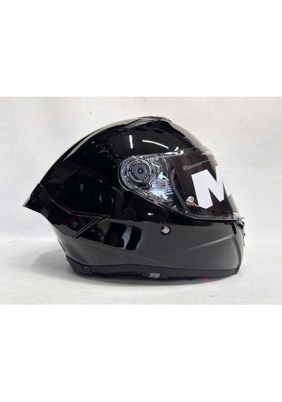 Mt Thunder 4sv R Pure Parlak Siyah Şefaf Vizörlü Kask - Iç Güneş Vizörlü Sİyah