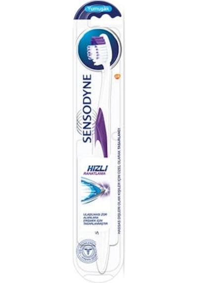 Sensodyne Hızlı Diş Fırçası Soft Beyaz - Mor
