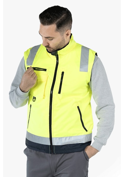 İş Yeleği Anorak Reflektörlü Fosforlu Oxford