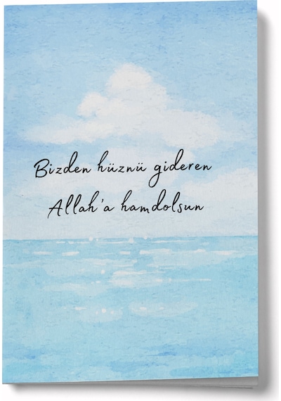 Hüznü Gideren Allah'a Hamdolsun Mini Defter Çok Renkli