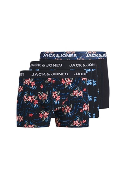 Jack Jones Jaclamıne Flower Trunks 3 Pack Sn Erkek Boxer 3'lü 12301206-sky-captaın Lacivert
