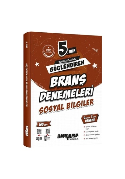 5. Sınıf Sosyal Bilgiler Güçlendiren Branş Denemeleri Ankara Yayıncılık
