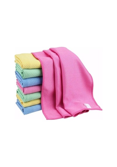 Spark Mikrofiber Cam Bezi Paket 12 Adet Çok Renkli 40 x 40 CM