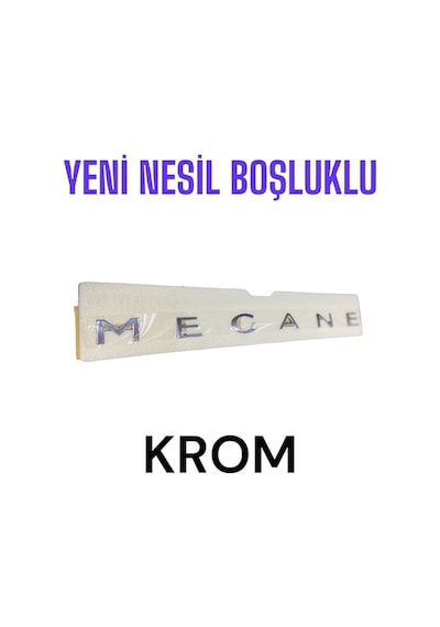 Yeni Nesil Boşluklu Megane Bagaj Yazısı Krom