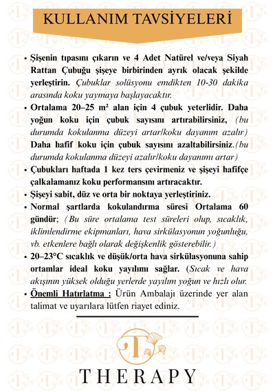 Therapy Smell, Angels Grace - Lüks Çubuklu Oda Kokusu / 120 Ml / Extra Clear Kare Cam Şişe / Metal Altın Kapak Bergamot - Paçuli